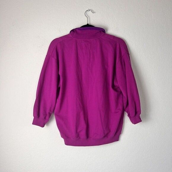 Blast Vintage 90s Fuchsia Pink Butterfly Print Sweater Pullover Women’s Medium - Picture 2 of 10